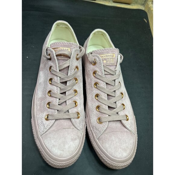 Converse Womens Chuck Taylor All Star Ox Size 9 Burnished Lilac Suede Low Tops - Picture 3 of 11